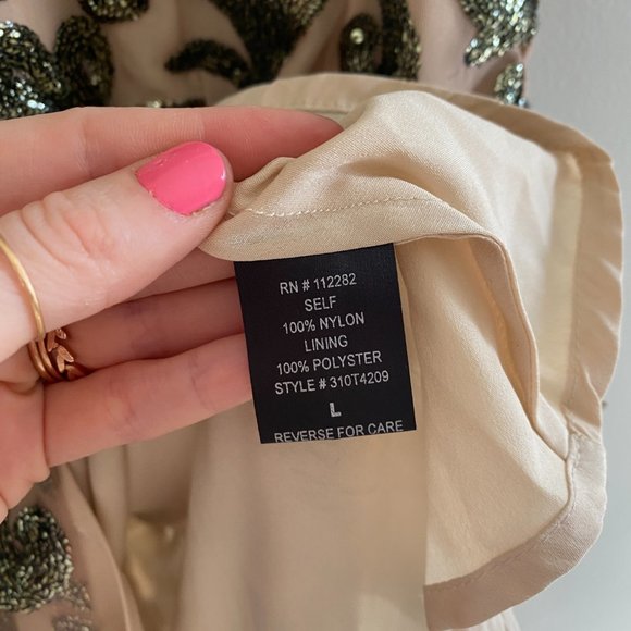 Anthro Greylin Sequin Sleeveless Peplum Blouse - Picture 7 of 9